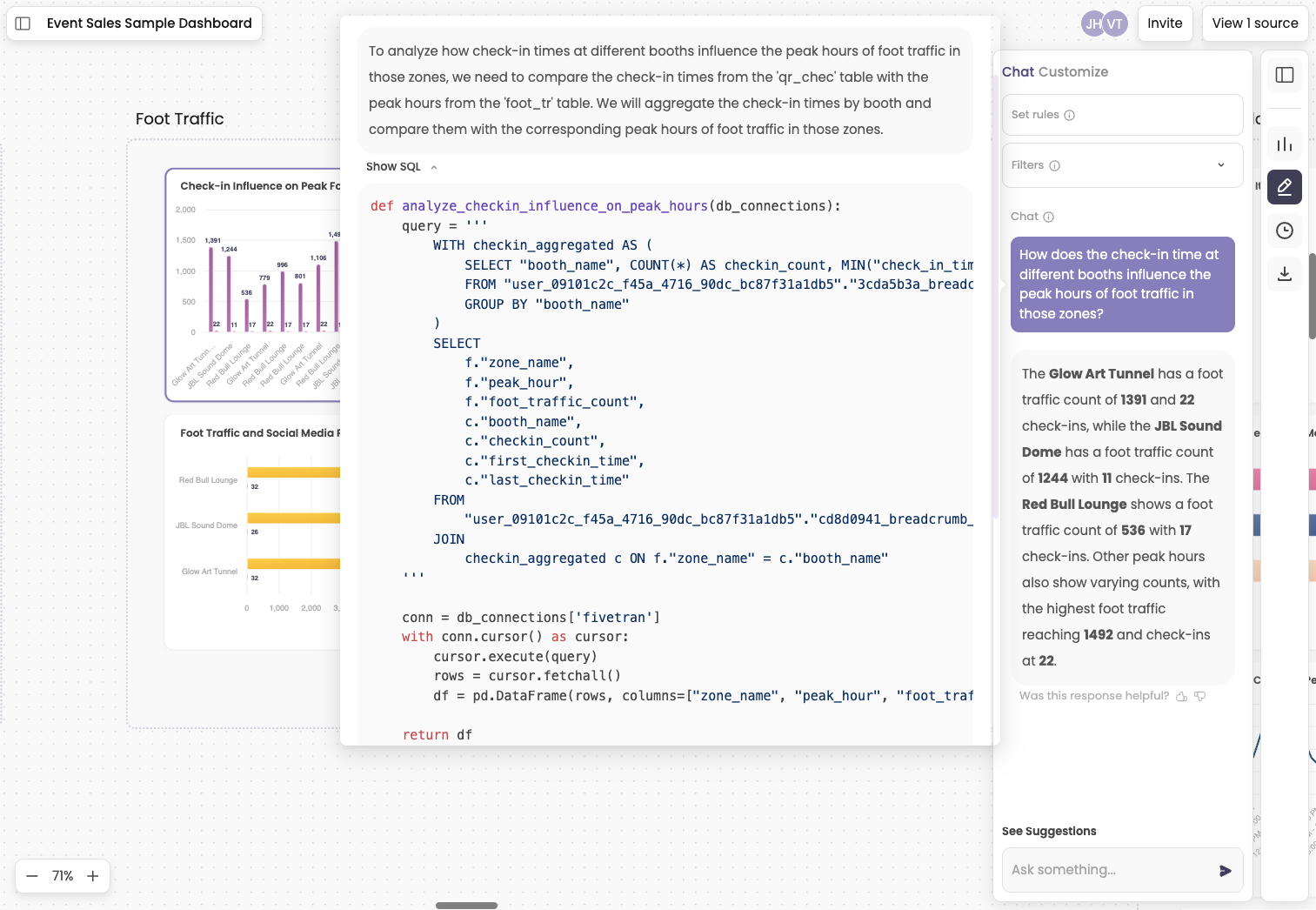 Display SQL
