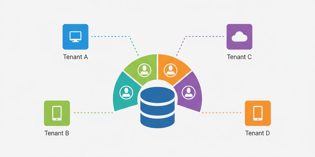 Multi-tenant database architecture with customer segmentation